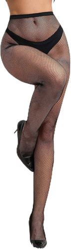 Netzstrumpfhose schwarz ouvert - netzstrumpfhose,